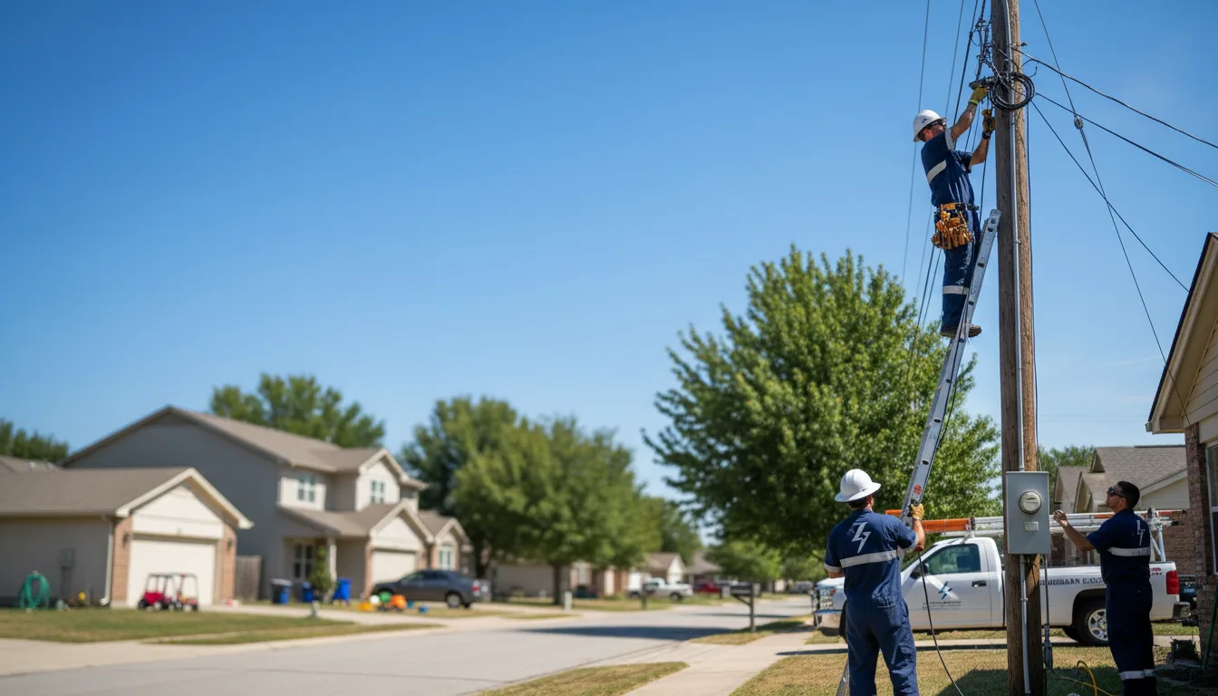 Residential electrician providing installation services in Waco, KY